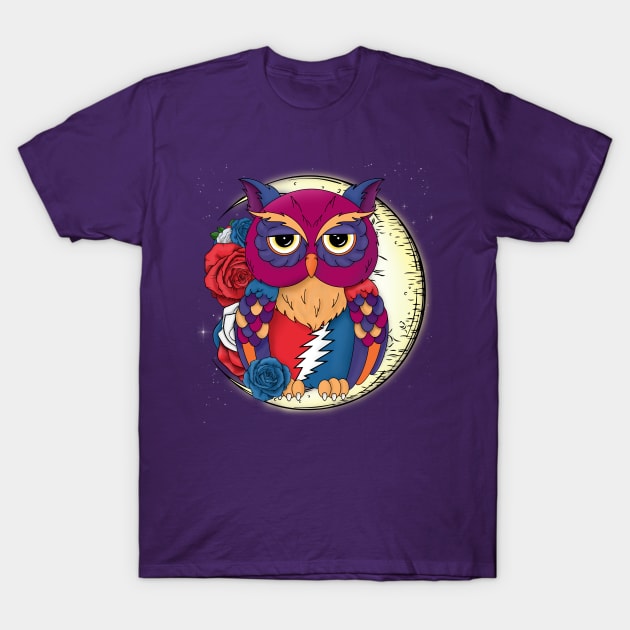 The Grateful Owl T-Shirt by Watson Creations